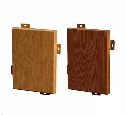 satın al İç / Dış Duvar Dekorasyonu için Emülasyonal Ahşap Rengi Özel Alüminyum Paneli online manufacture