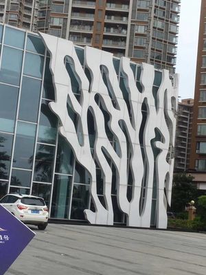 satın al Yeni Dekoratif Ticari Dış Açık Acp Yangın geçirmez Cephe Malzemeleri Panel Kaplama Dış 3D Alüminyum Finer online manufacture