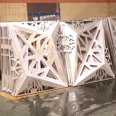 satın al Şık bina cephe dekorasyonu için delikli 3D çıkıntılı alüminyum kaplama panelleri online manufacture
