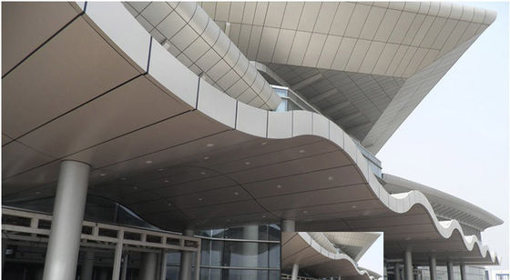 Yeni Dekoratif Ticari Dış Açık Acp Yangın geçirmez Cephe Malzemeleri Panel Kaplama Dış 3D Alüminyum Finer