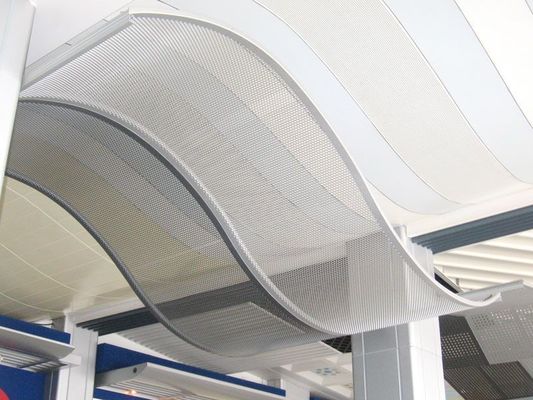 Fabrika fiyatı Dış bina cephe perde duvarı için alüminyum hiperbolik katı panel