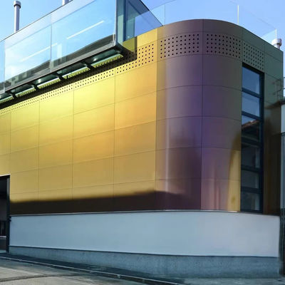 Perforasyonlu metal alüminyum levhası, ekran perde duvar kaplamaları için anodizasyon yüzey finişi veya toz kaplaması ile